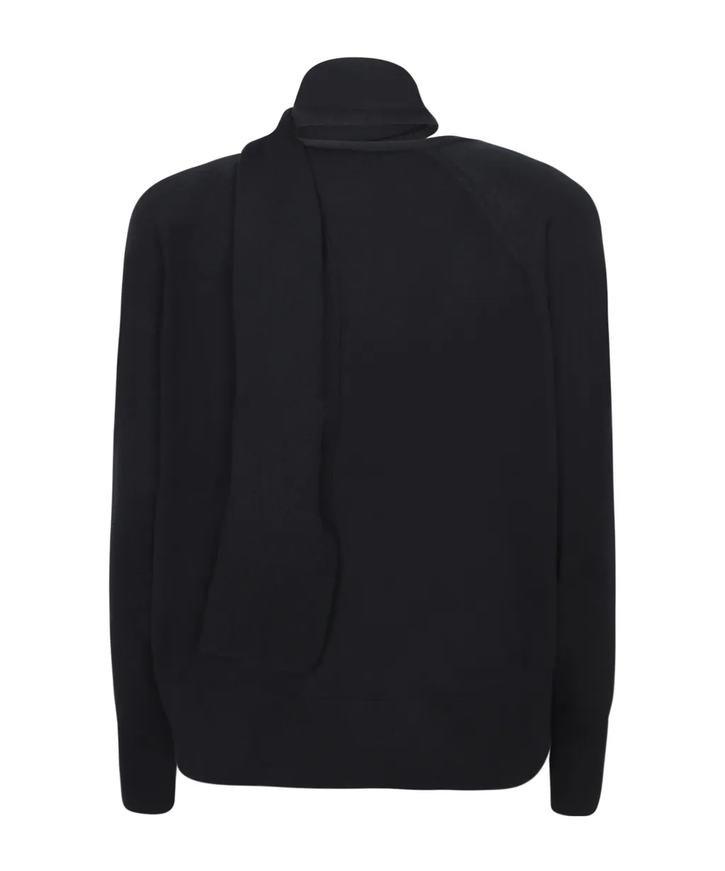 Cut-Out Turtleneck Sweater