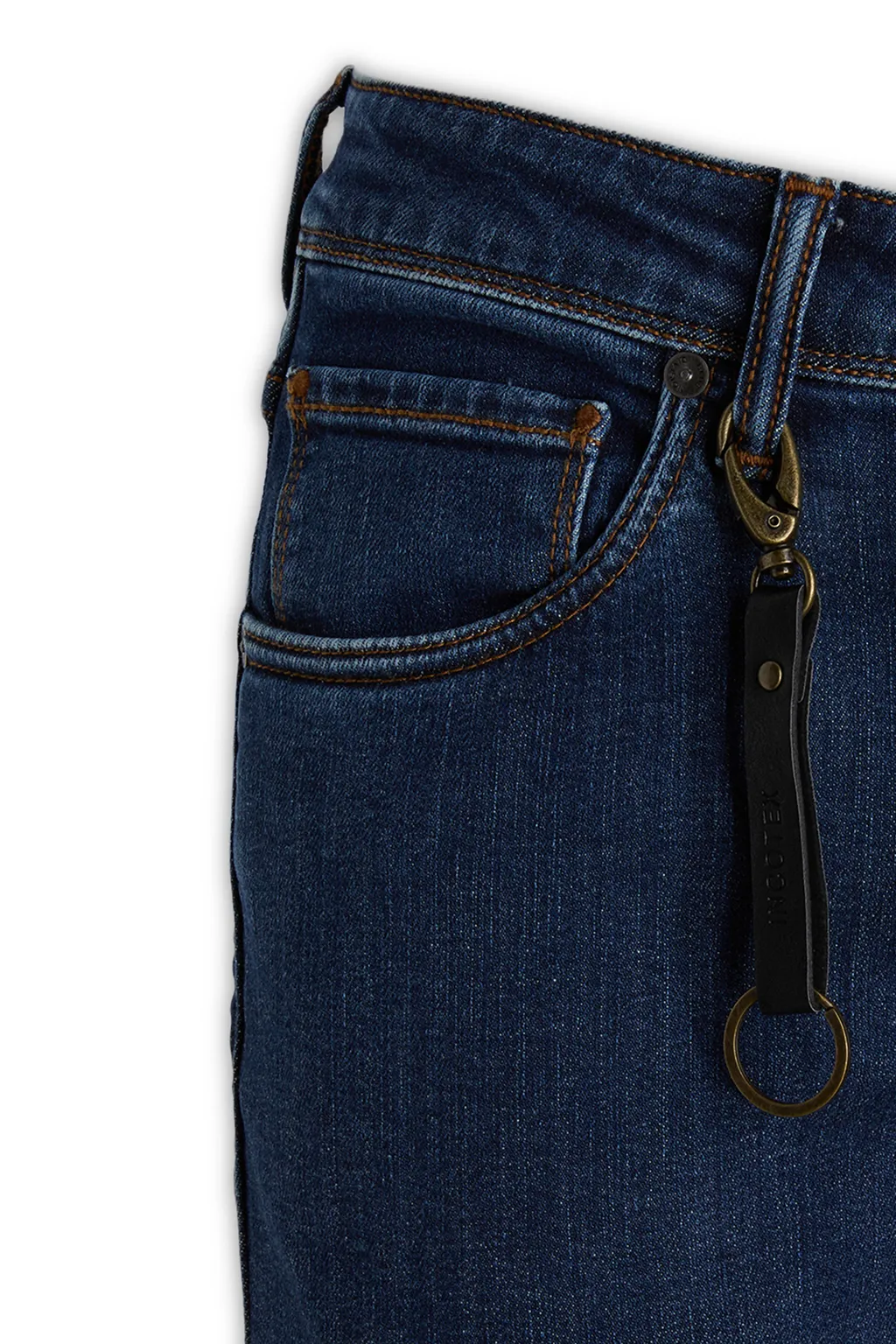Straight-Leg Washed-Denim Trousers