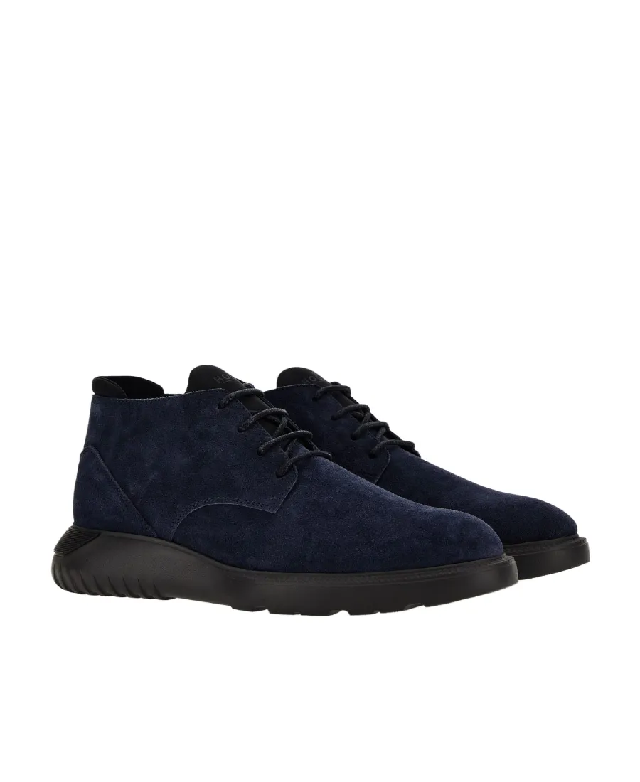 Suede Lace-Up Boots
