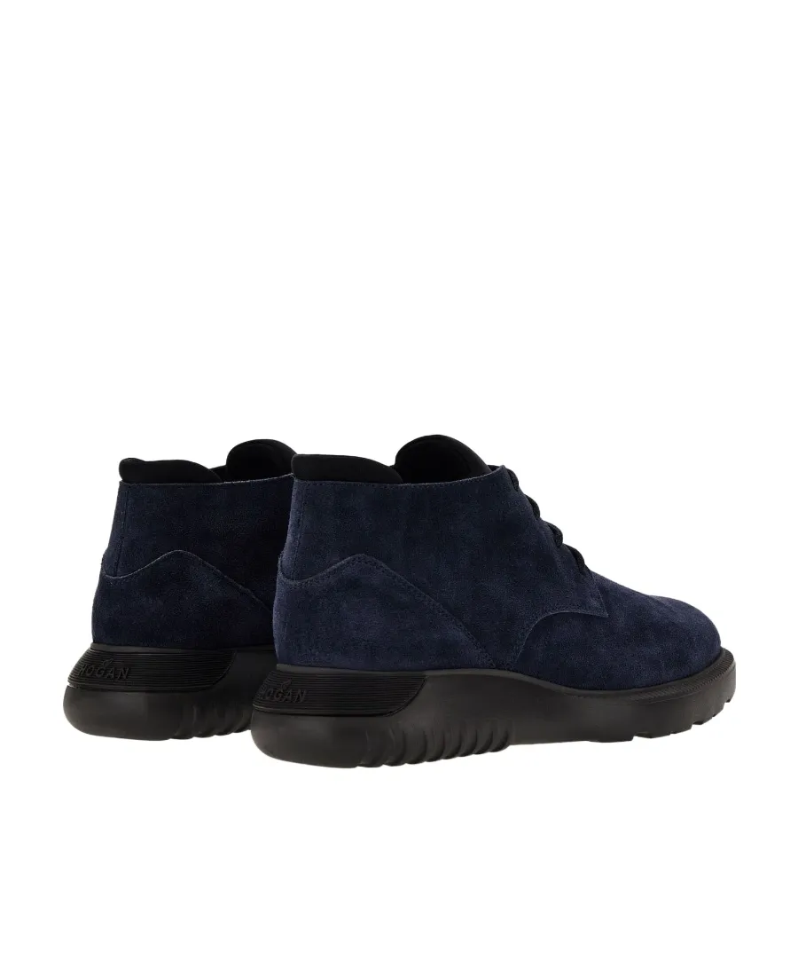 Suede Lace-Up Boots