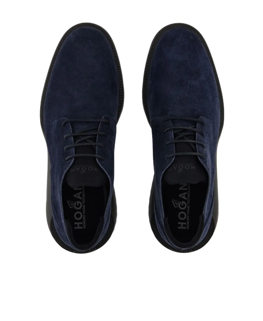 Suede Lace-Up Boots