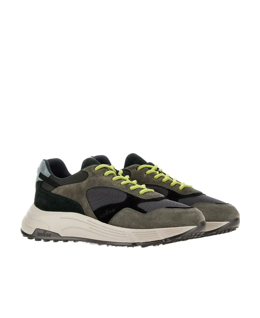 Hyperlight Panelled Lace-Up Sneakers