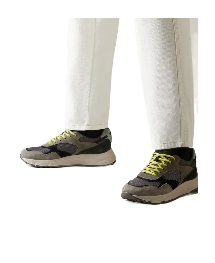 Hyperlight Panelled Lace-Up Sneakers