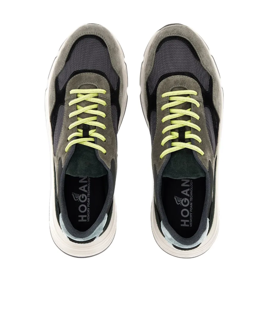 Hyperlight Panelled Lace-Up Sneakers