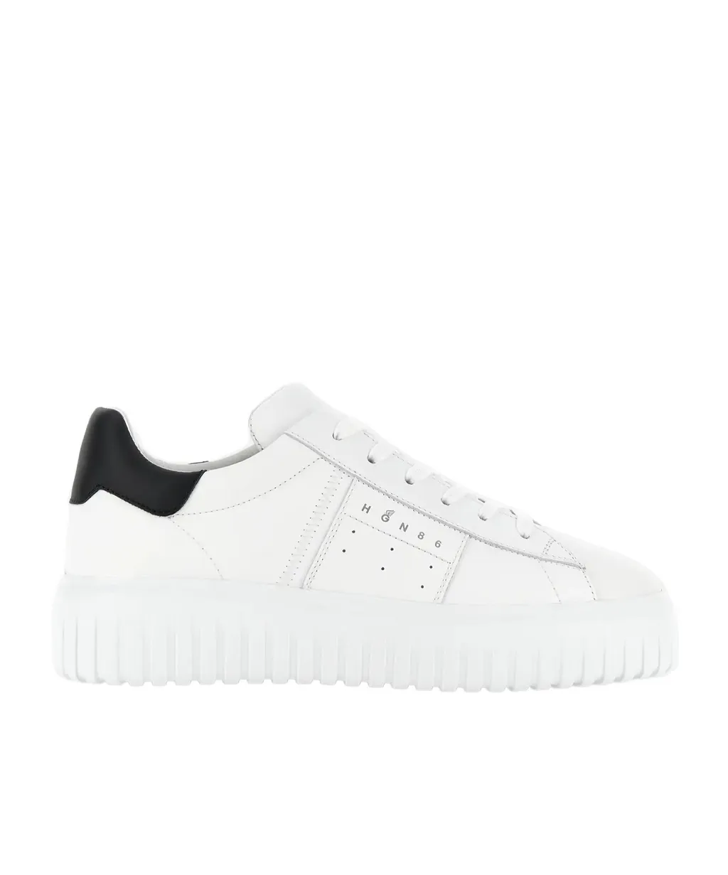 Round-Toe Lace-Up Sneakers