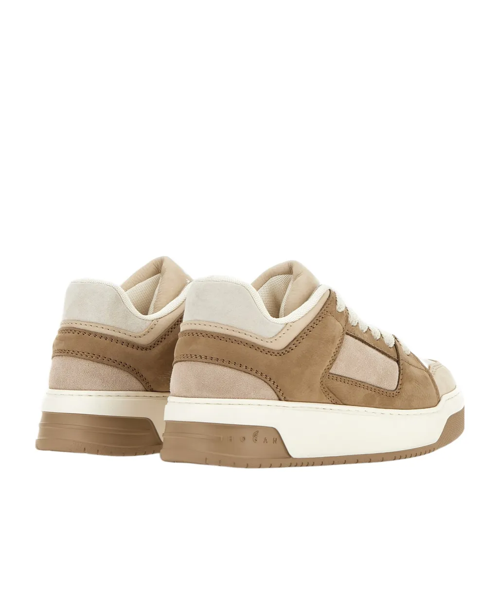 Round-Toe Lace-Up Sneakers