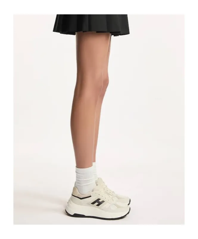 Round-Toe Lace-Up Sneakers