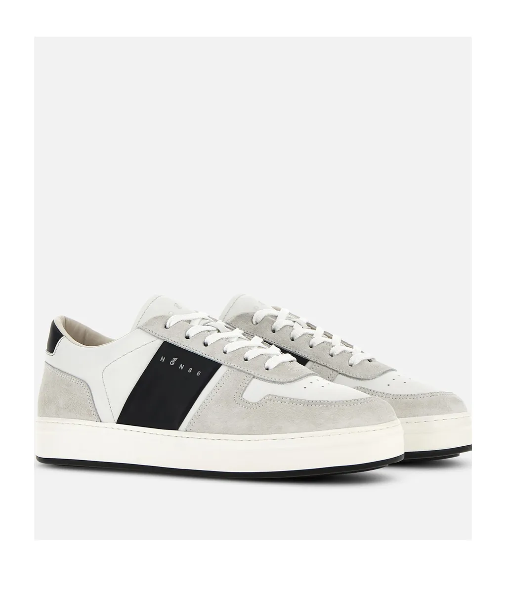 H-Tv Logo Printed Panelled Sneakers