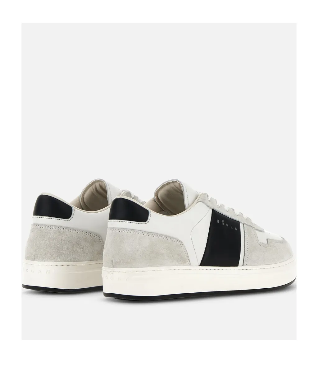 H-Tv Logo Printed Panelled Sneakers