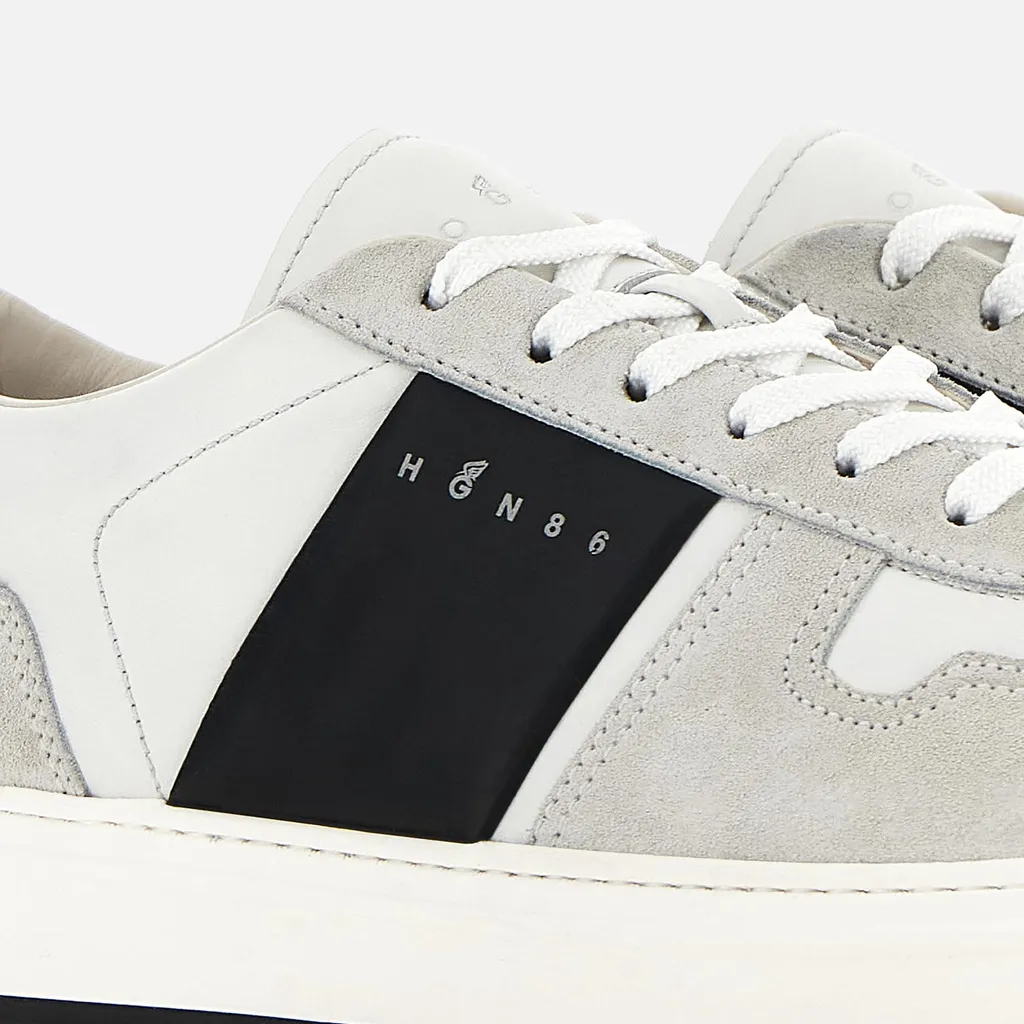 H-Tv Logo Printed Panelled Sneakers