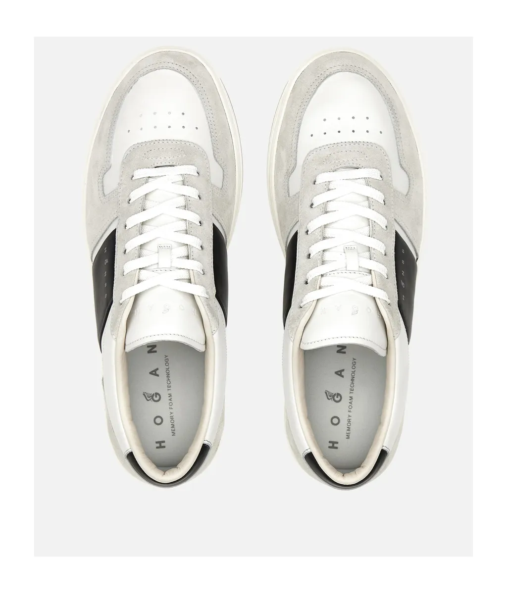 H-Tv Logo Printed Panelled Sneakers