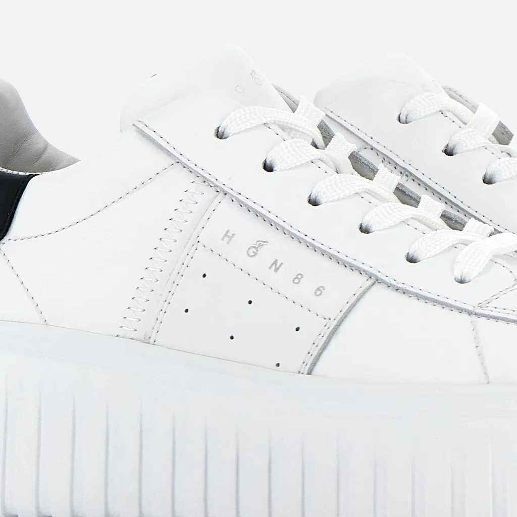 Round-Toe Lace-Up Sneakers