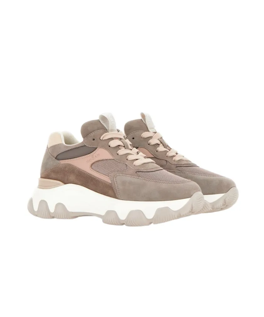 Hyperactive Panelled Lace-Up Sneakers