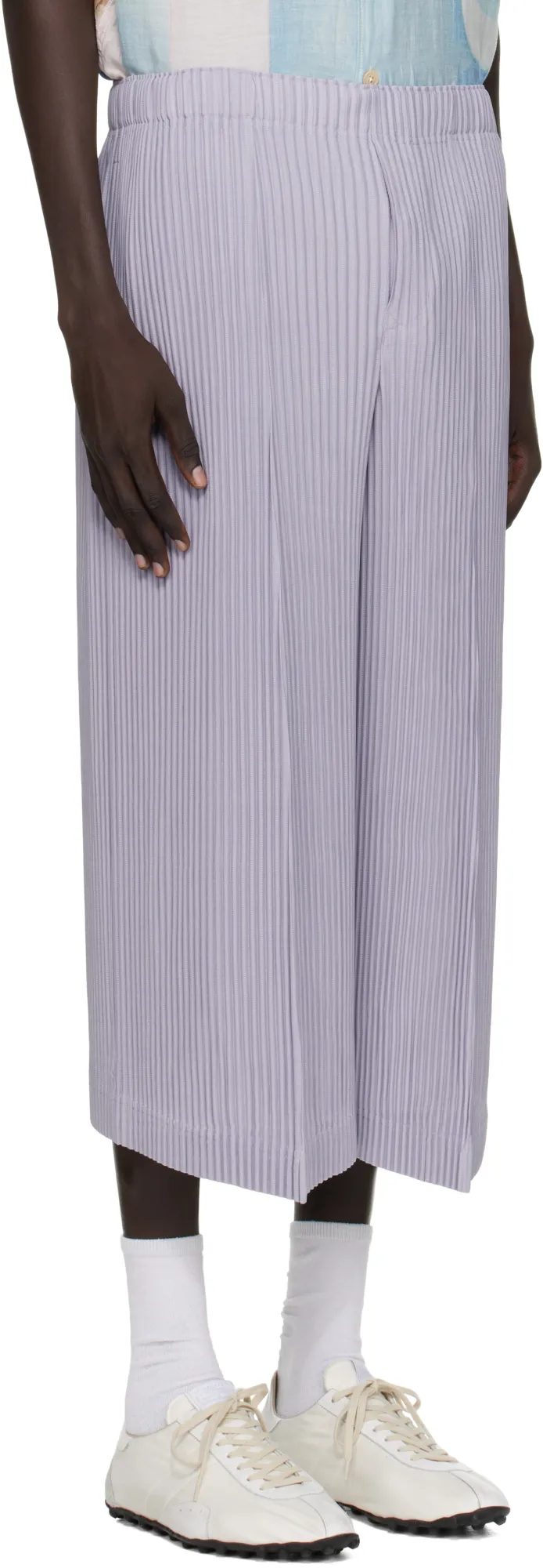 Pleated Knit Trousers