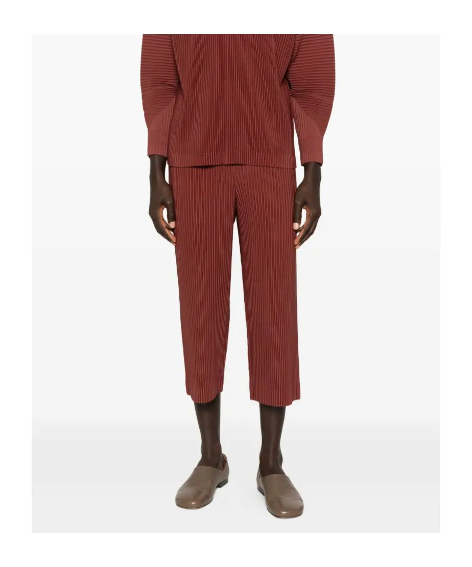 Color Pleats Trousers