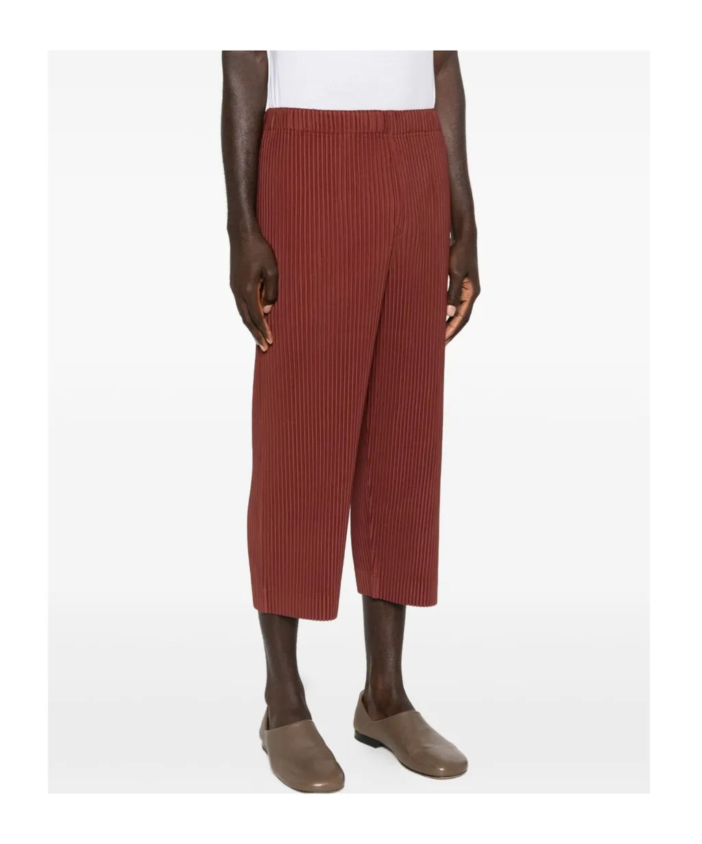 Color Pleats Trousers