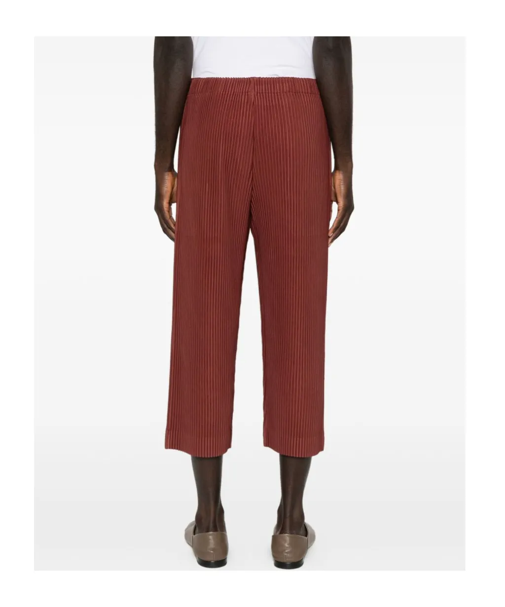 Color Pleats Trousers