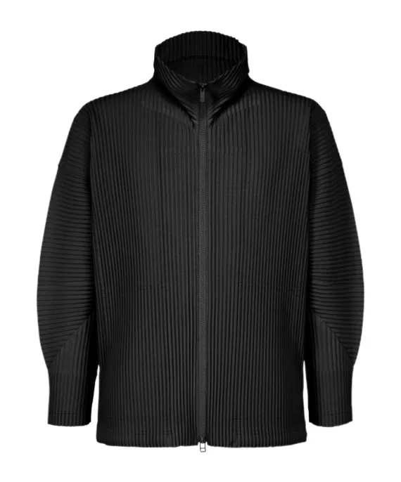 Long-Sleeved Zip-Up Cardigan