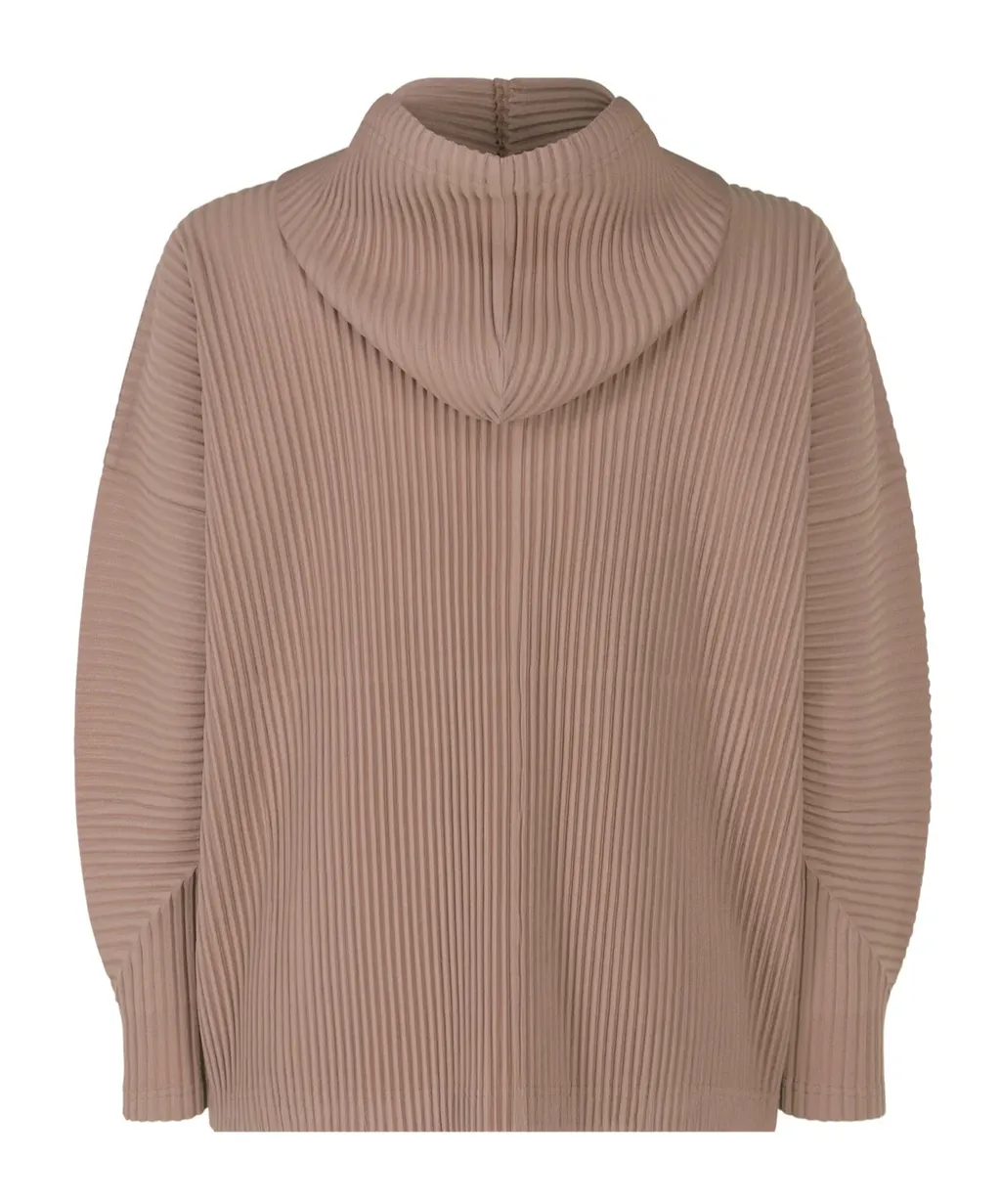 Pleated Drawstring Hoodie