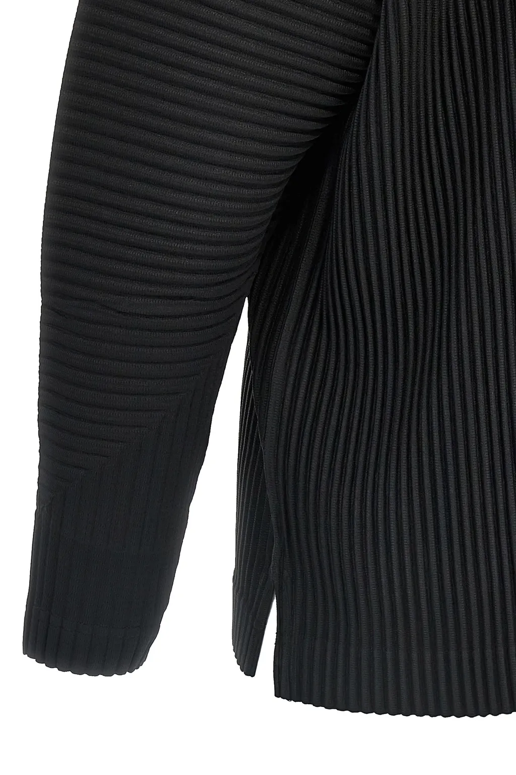 Pleated Long-Sleeved T-Shirt