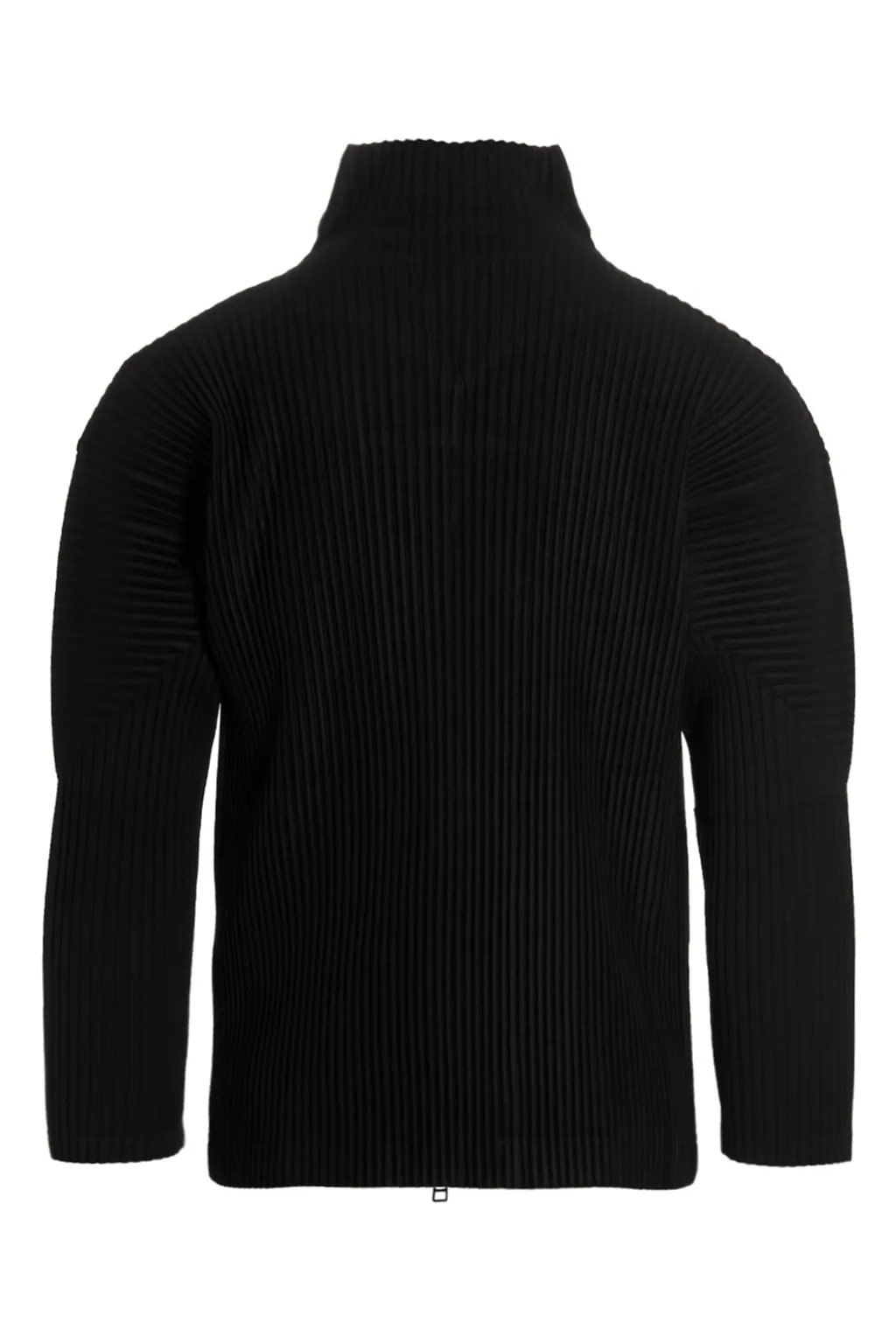 Pleated Stand Collar Shirt Jacket
