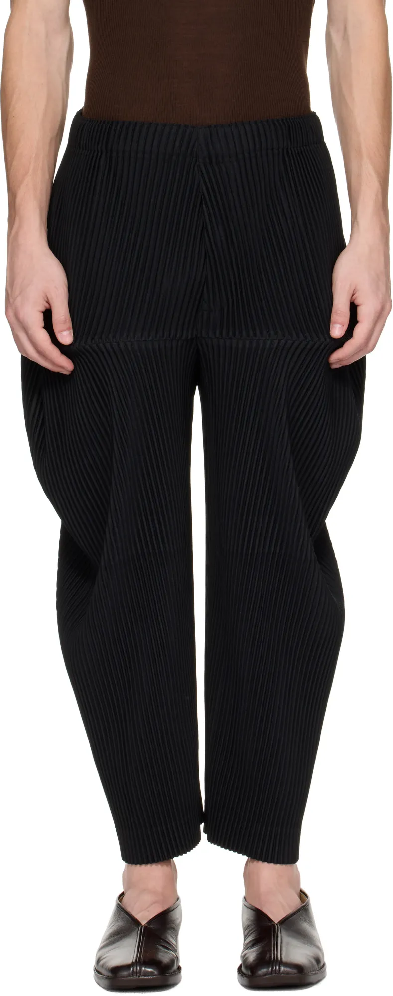Elastic Waist Casual Pants