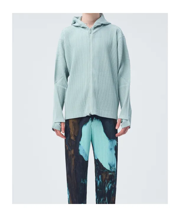 Pleated Hooded Jacket