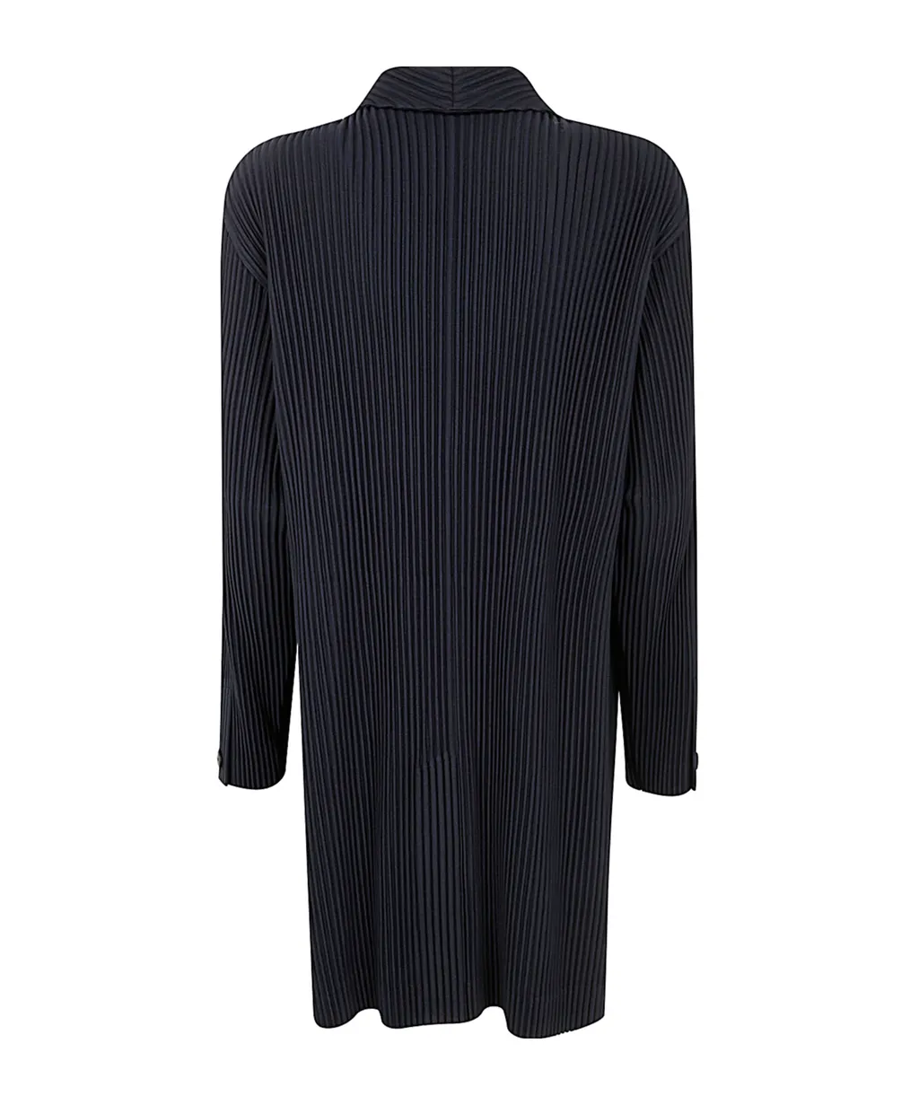 Plissé-Effect Coat