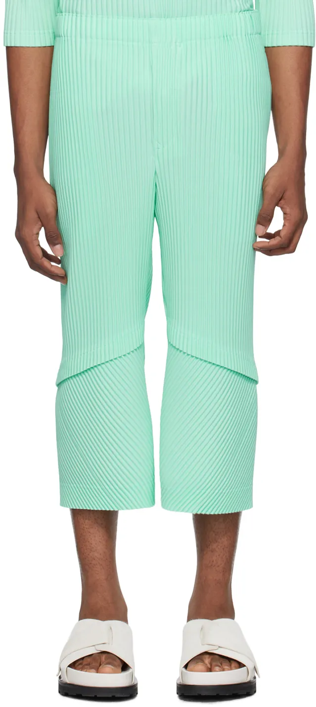 Horn Shaped Pleated Casual Pants
