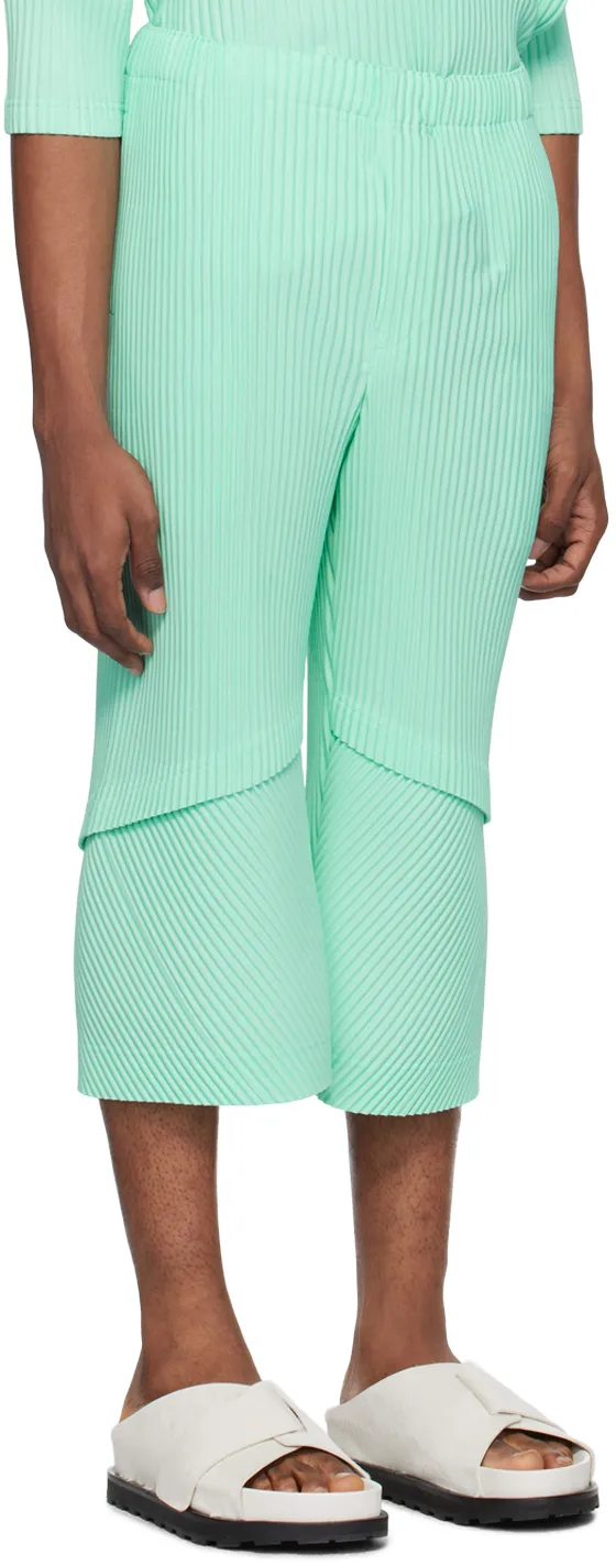 Horn Shaped Pleated Casual Pants