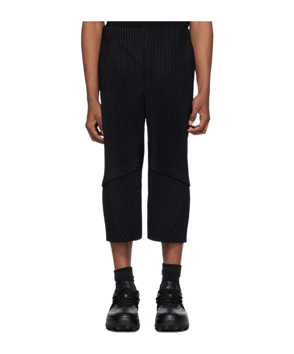 Horn Shaped Pleated Casual Pants