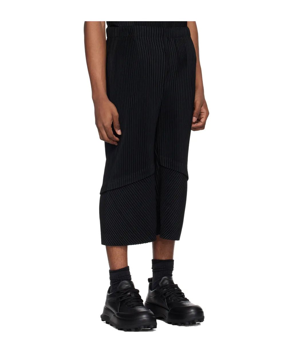 Horn Shaped Pleated Casual Pants