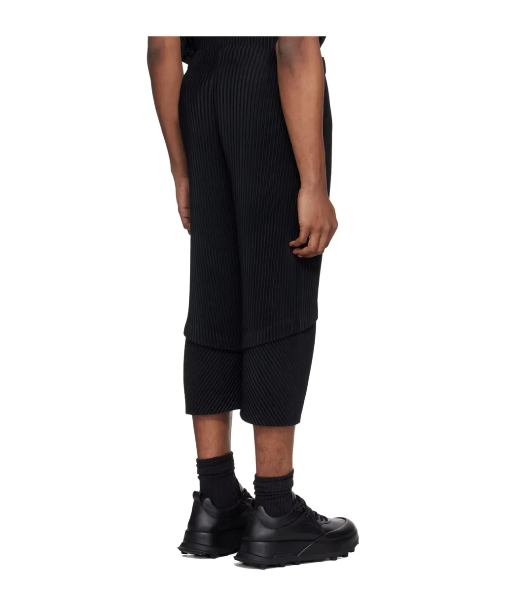 Horn Shaped Pleated Casual Pants