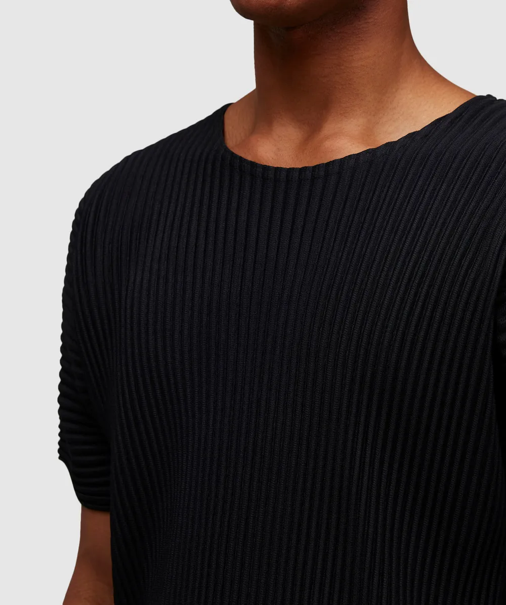 Mc May Drop Shoulder Pleated T-Shirt