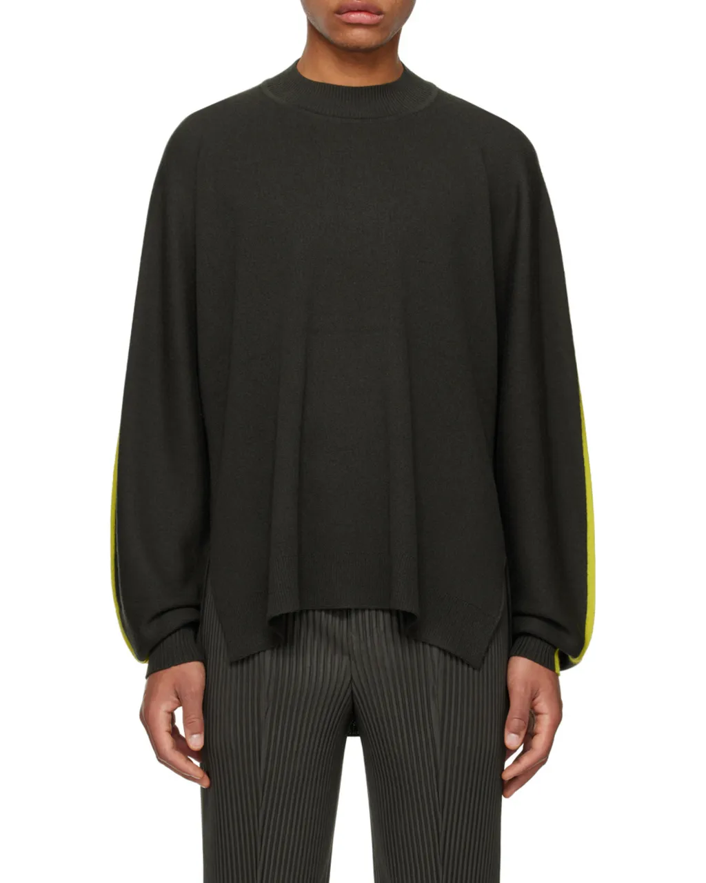 Framework Knit Striped Wool Jumper