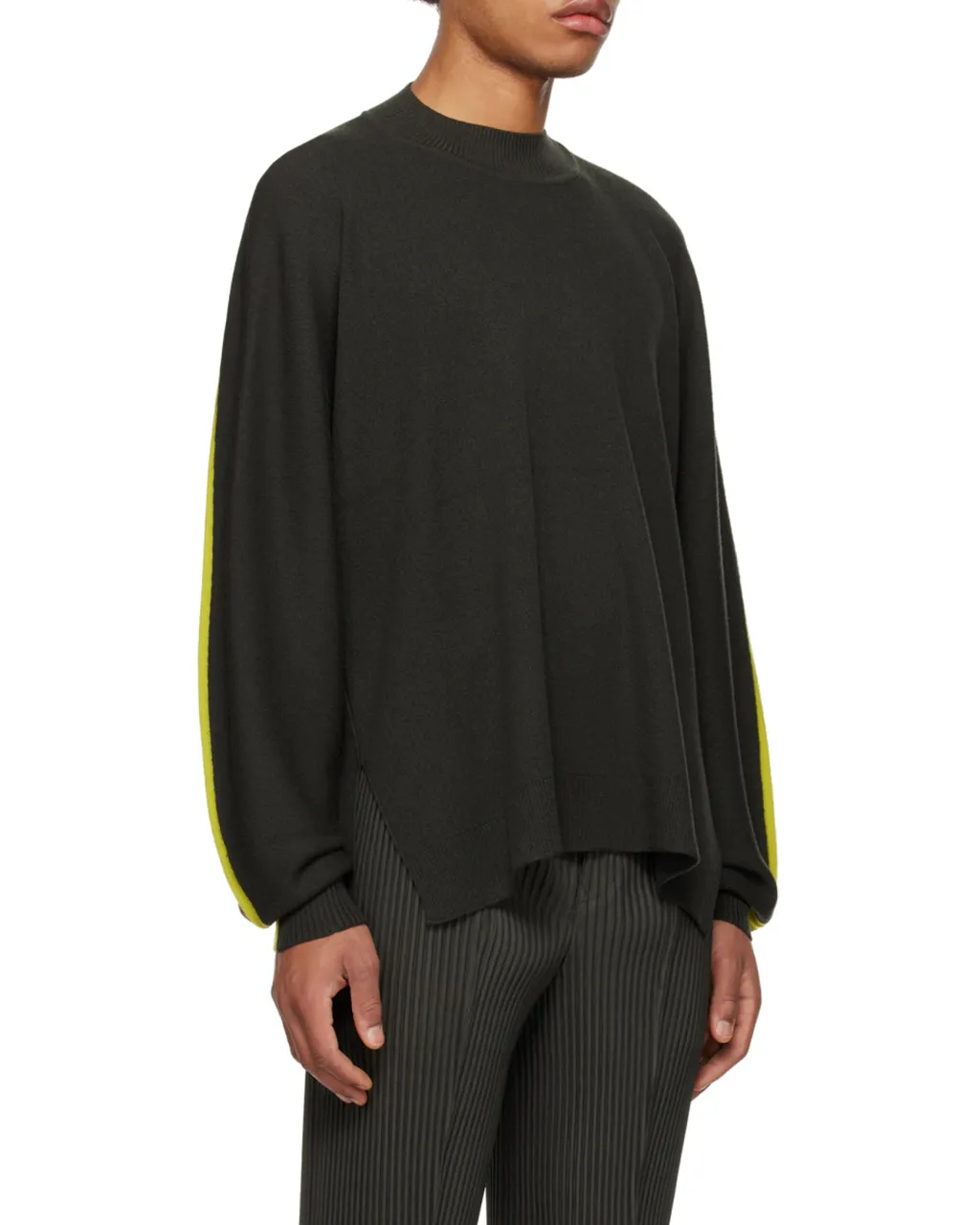 Framework Knit Striped Wool Jumper