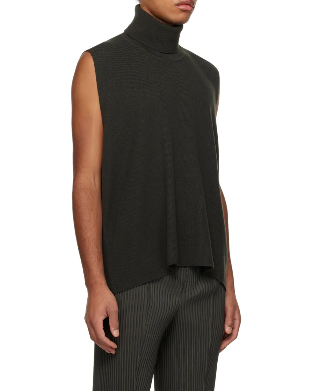 Wool High-Necked Vest