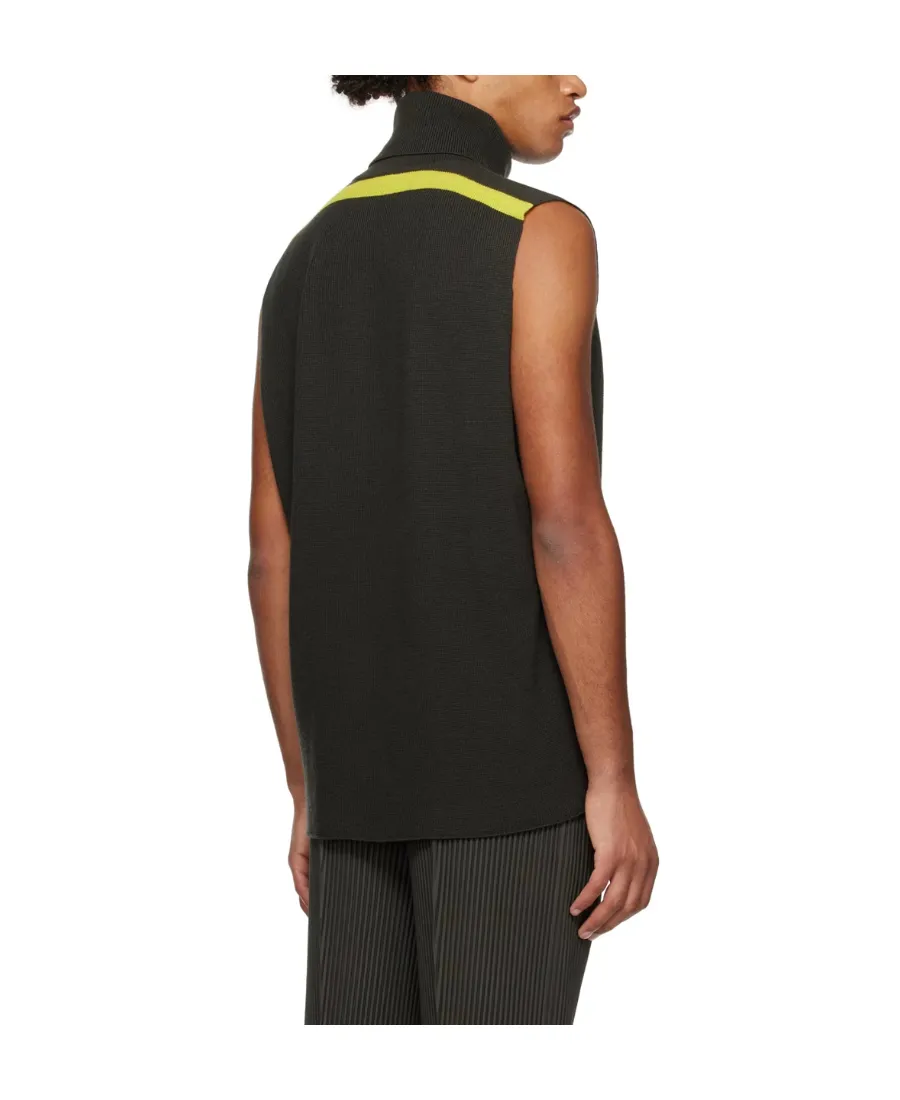 Wool High-Necked Vest