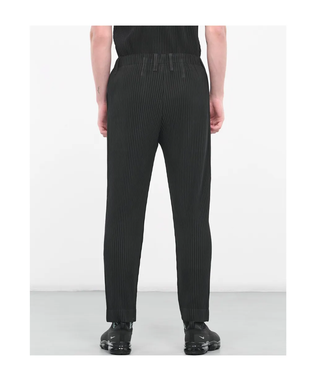 Basic Mid-Rise Tapered Trousers