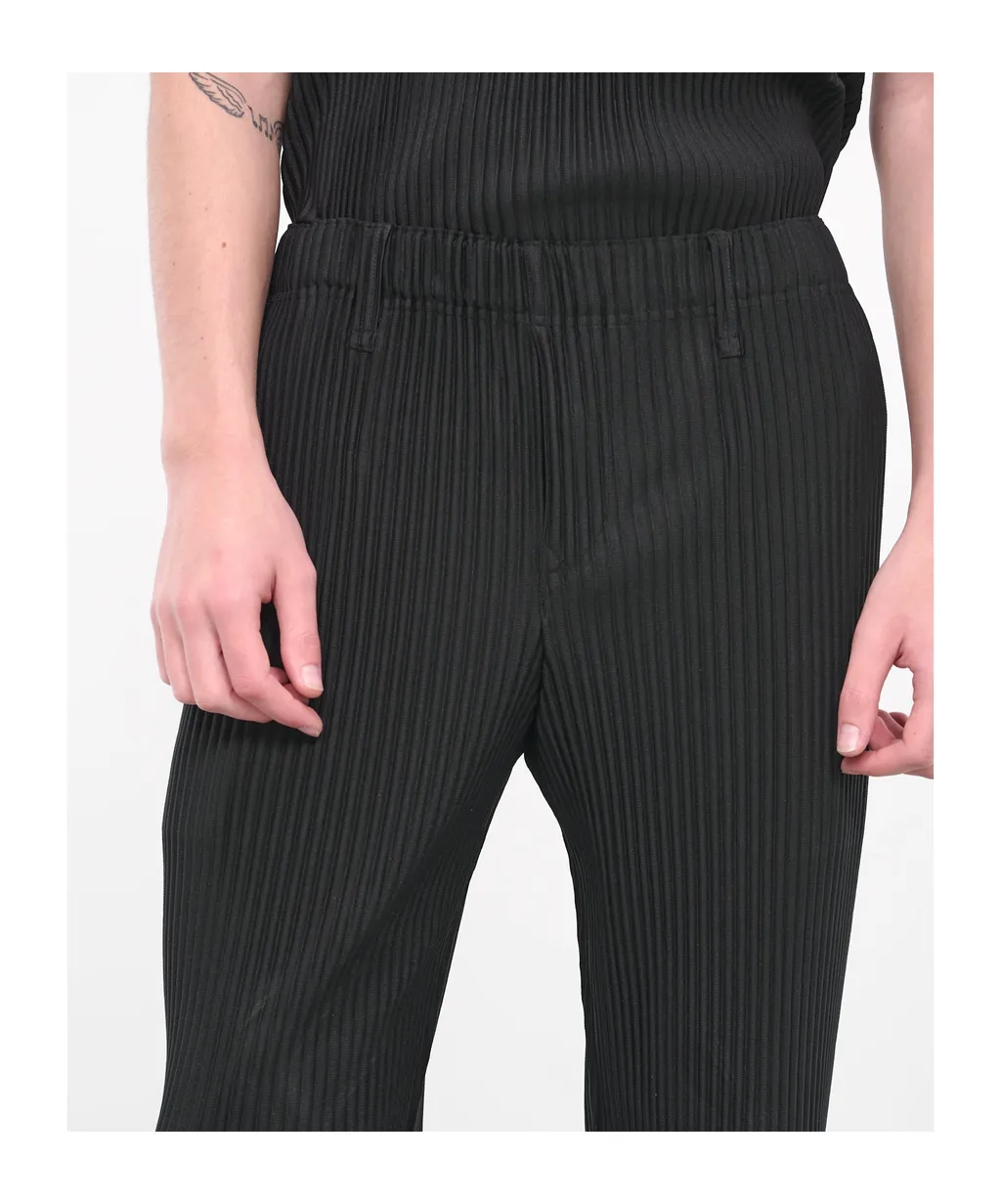 Basic Mid-Rise Tapered Trousers