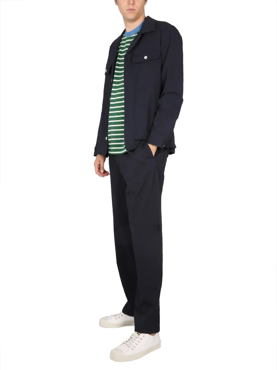 Long-Sleeved Button-Up Shirt