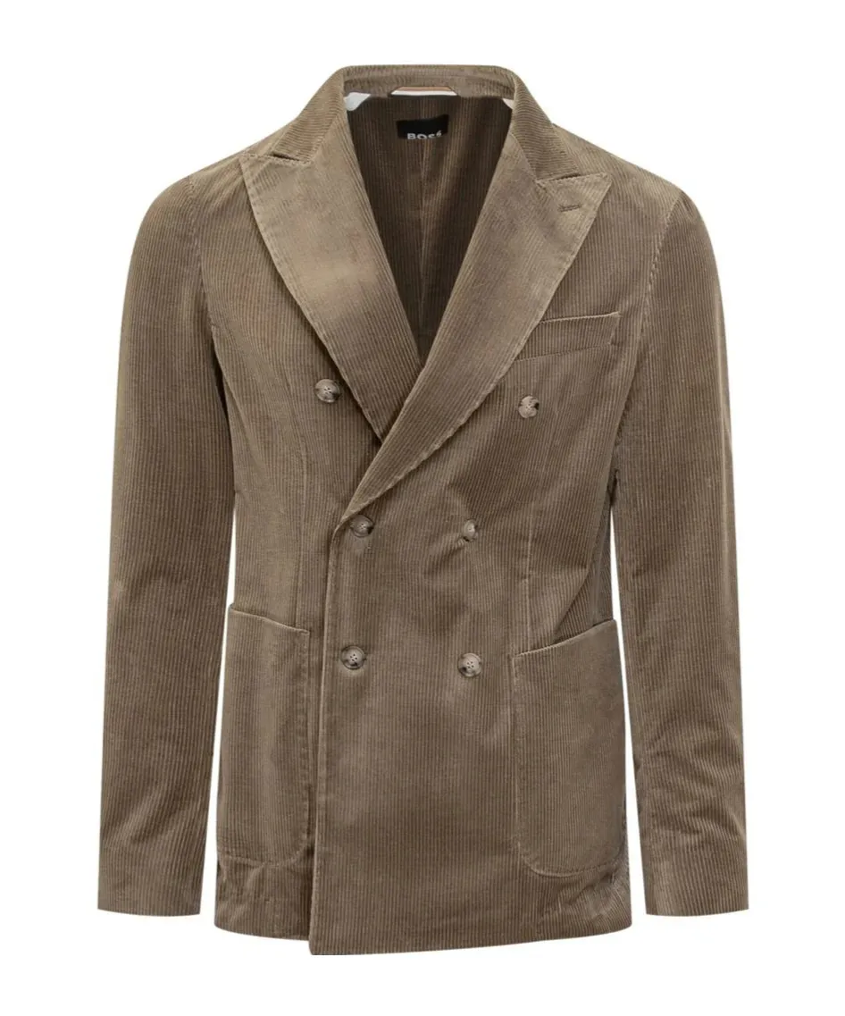 Double-Breasted Corduroy Jacket