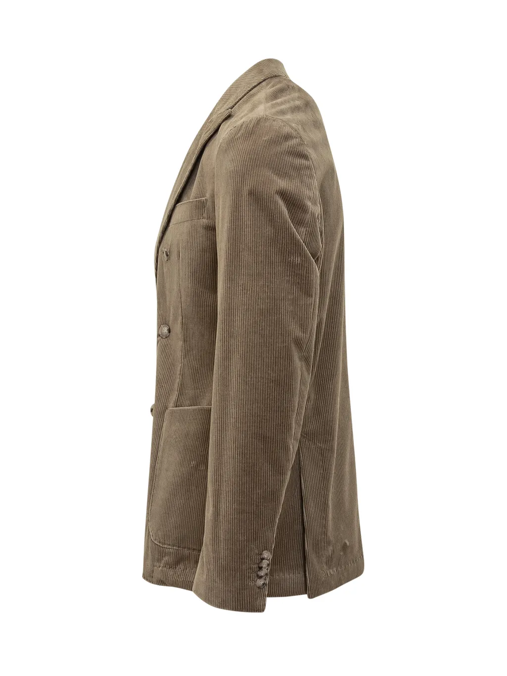 Double-Breasted Corduroy Jacket
