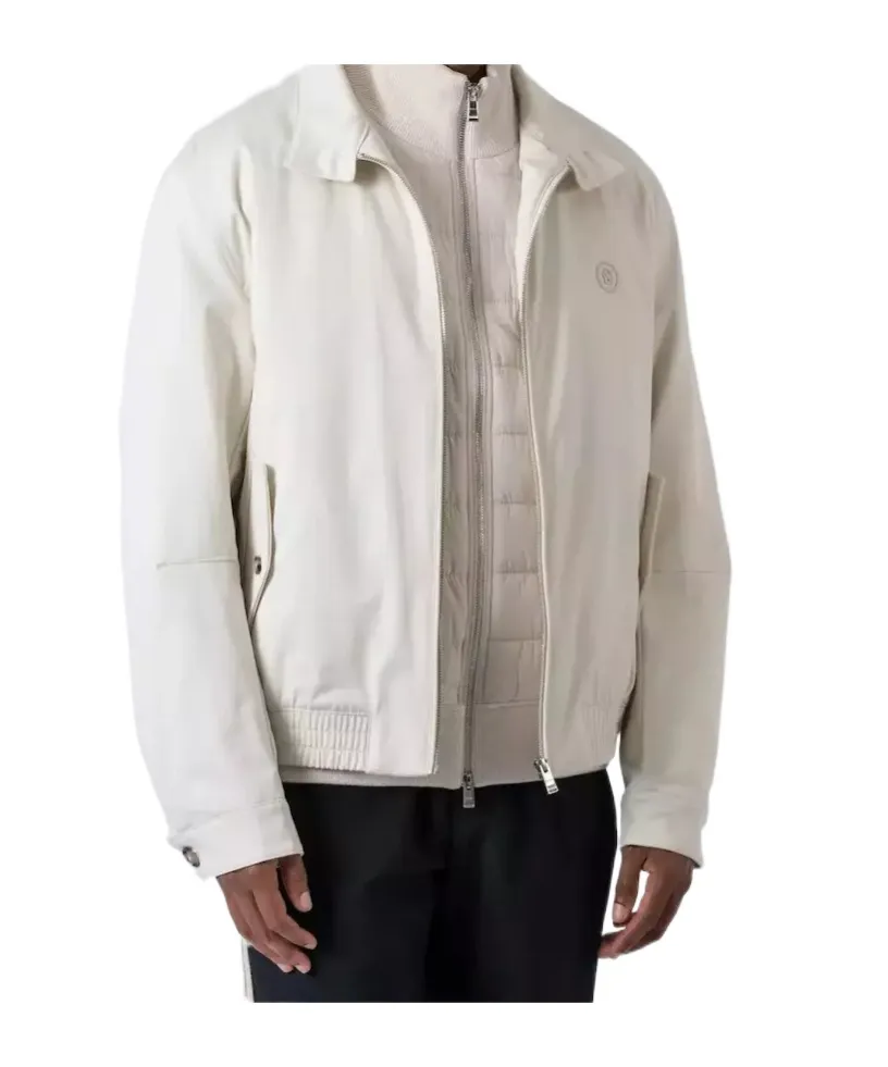 High-Neck Zipped Jacket