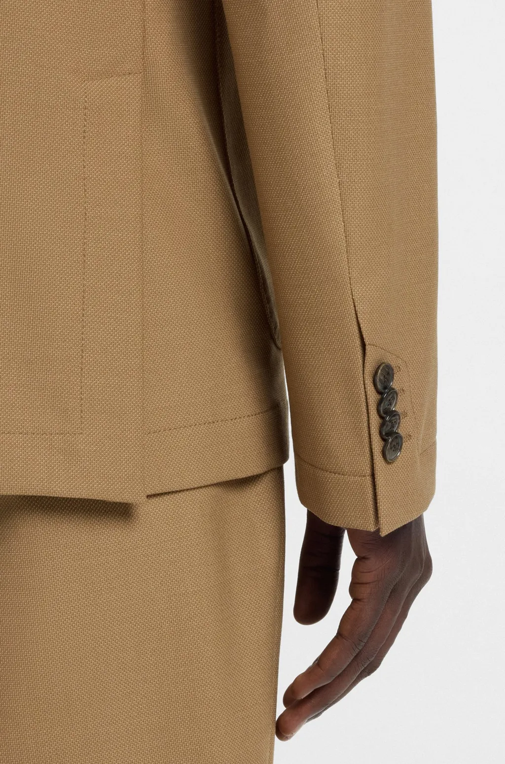Single-Breasted Long-Sleeved Jacket