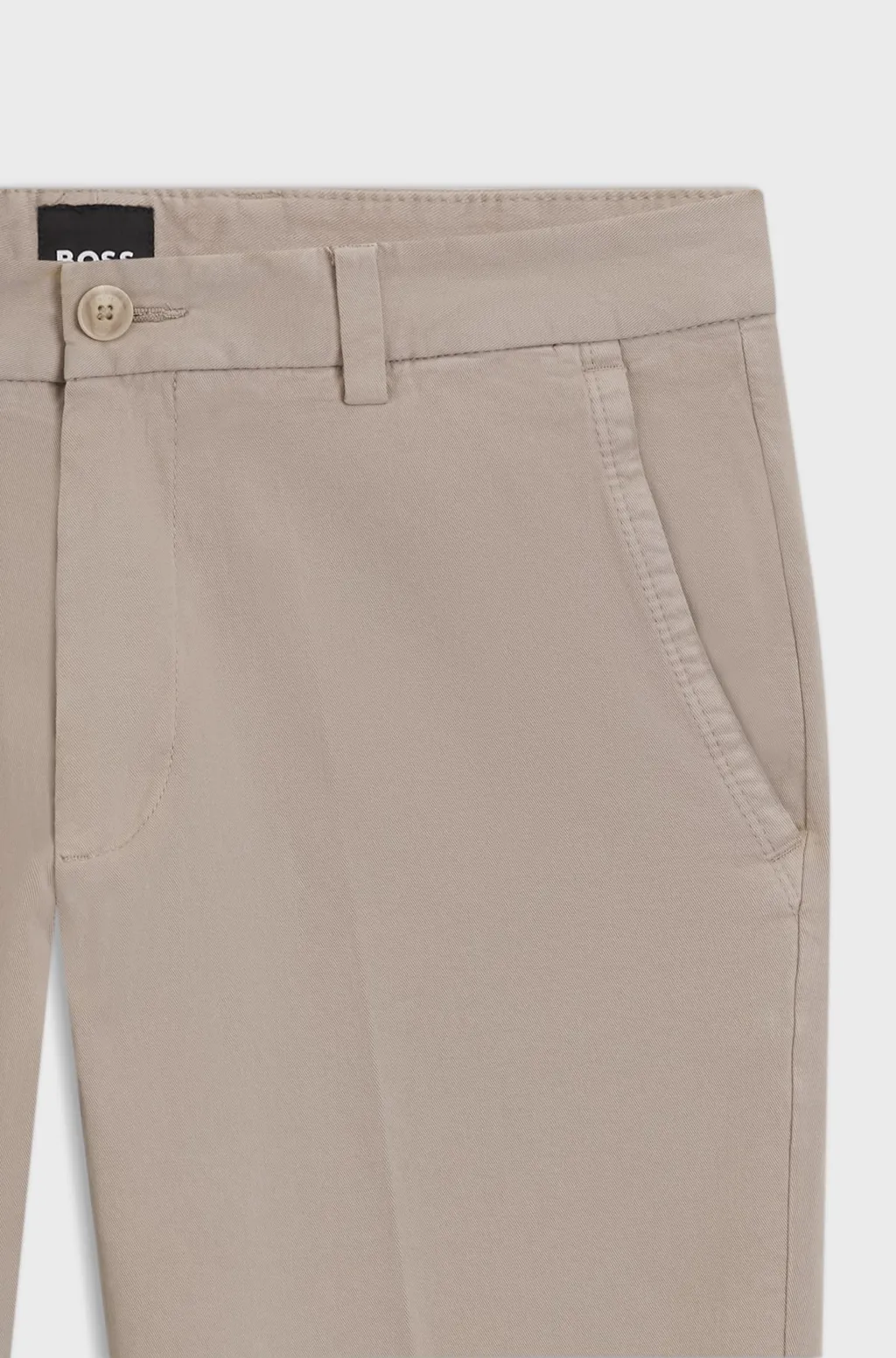 Slim-Fit Stretch Twill Trousers