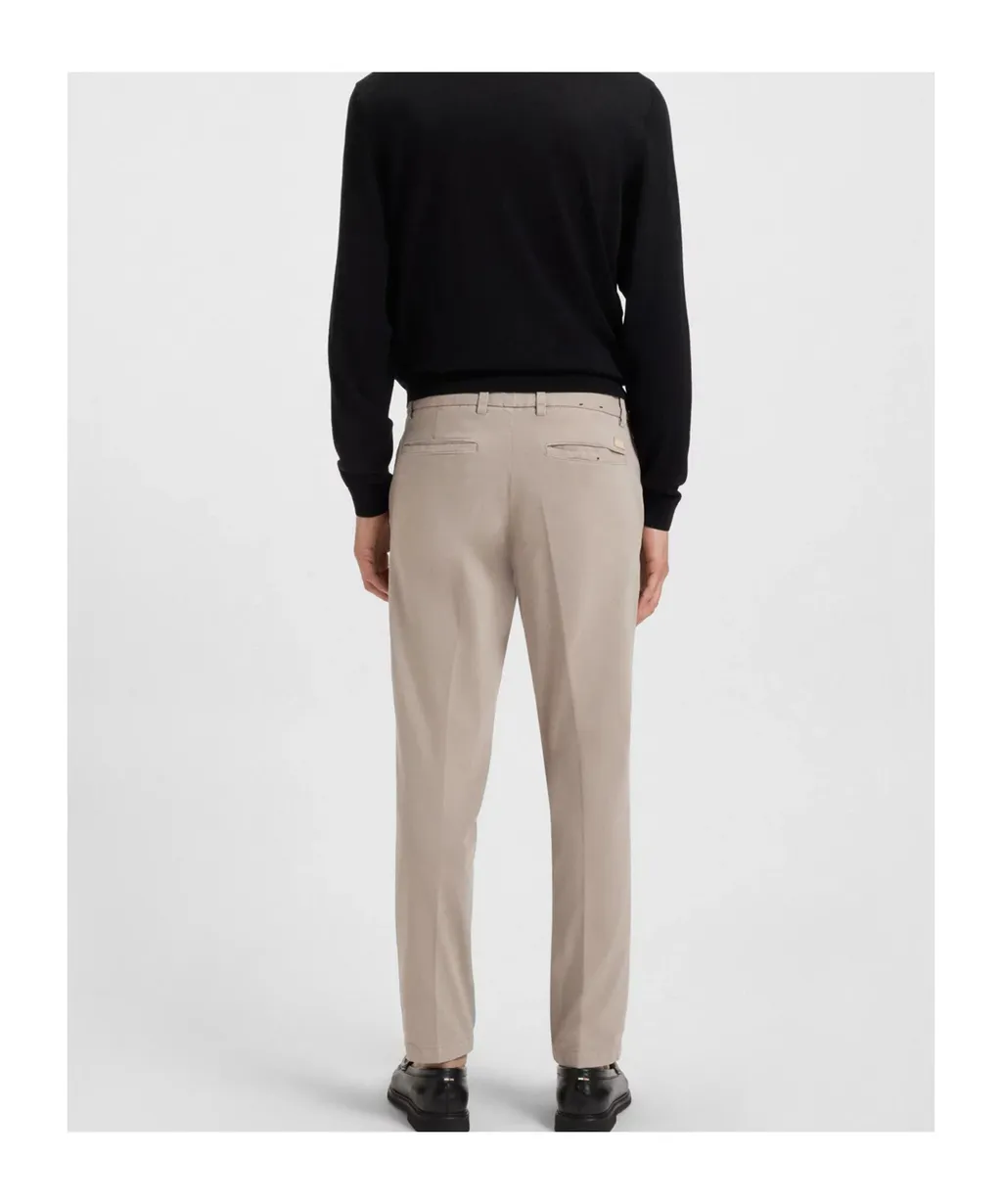 Slim-Fit Stretch Twill Trousers