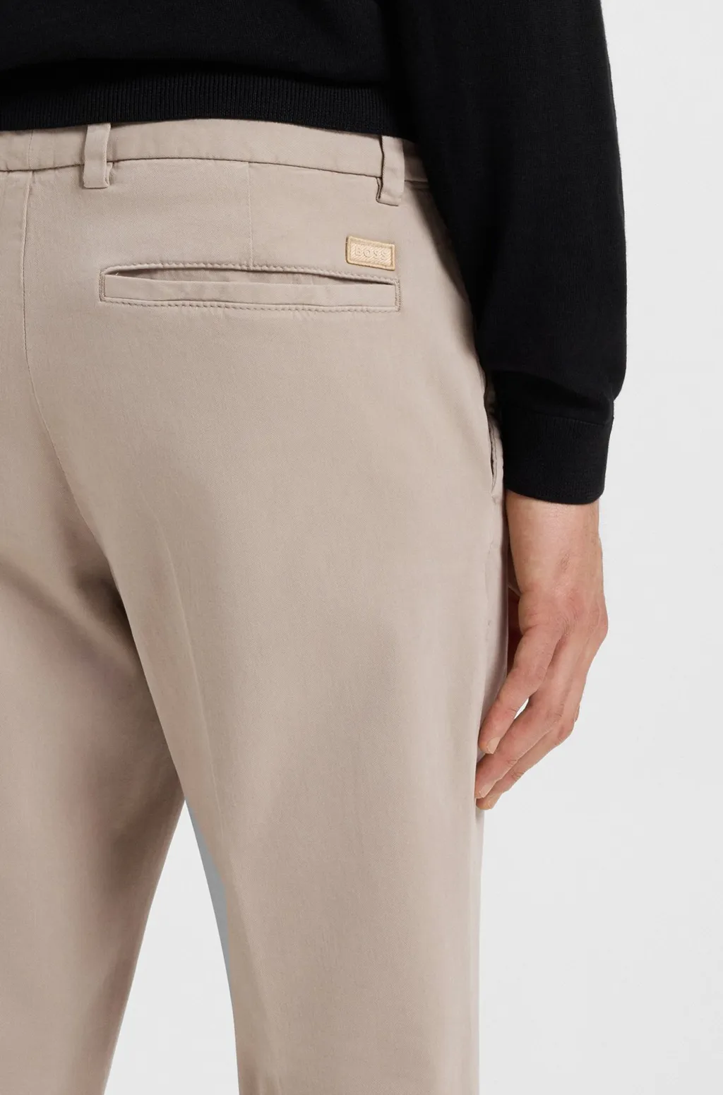 Slim-Fit Stretch Twill Trousers