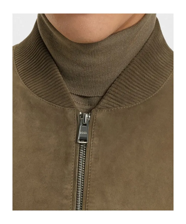 H Muller Zipped Bomber Jacket