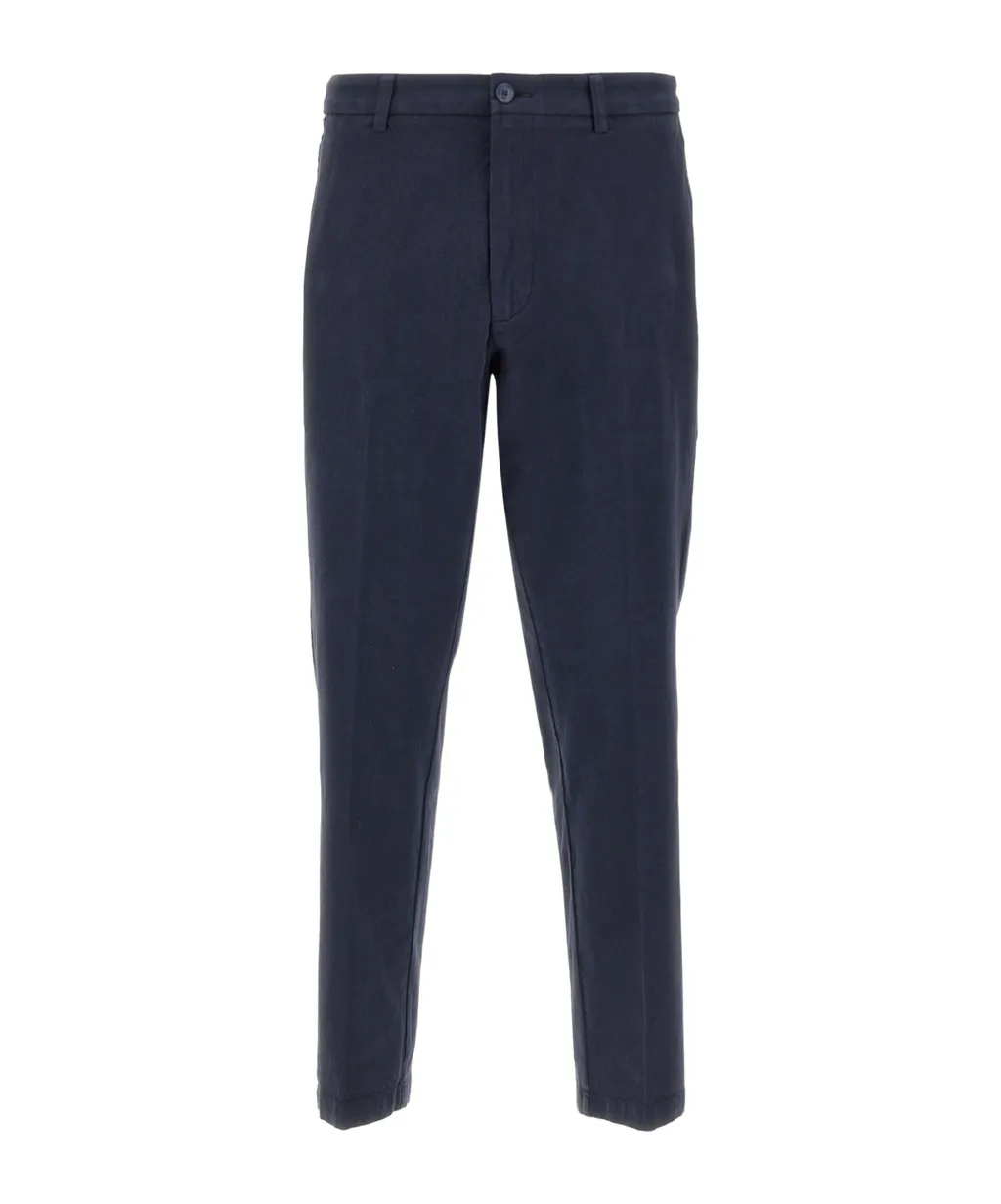 Slim-Fit Stretch Twill Trousers